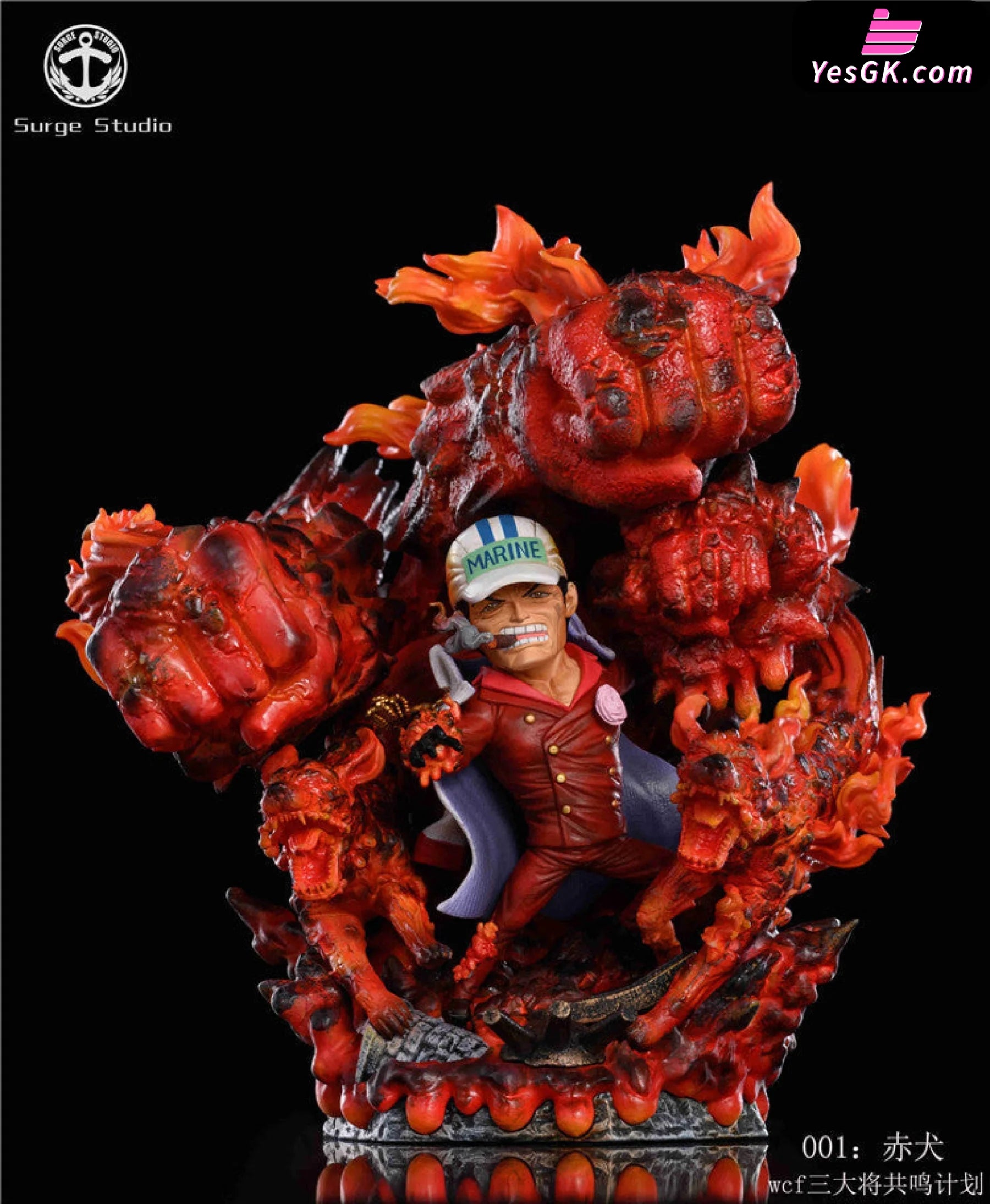 One Piece Marine Admiral Sakazuki Akainu Resin Statue - Surge Studio ...