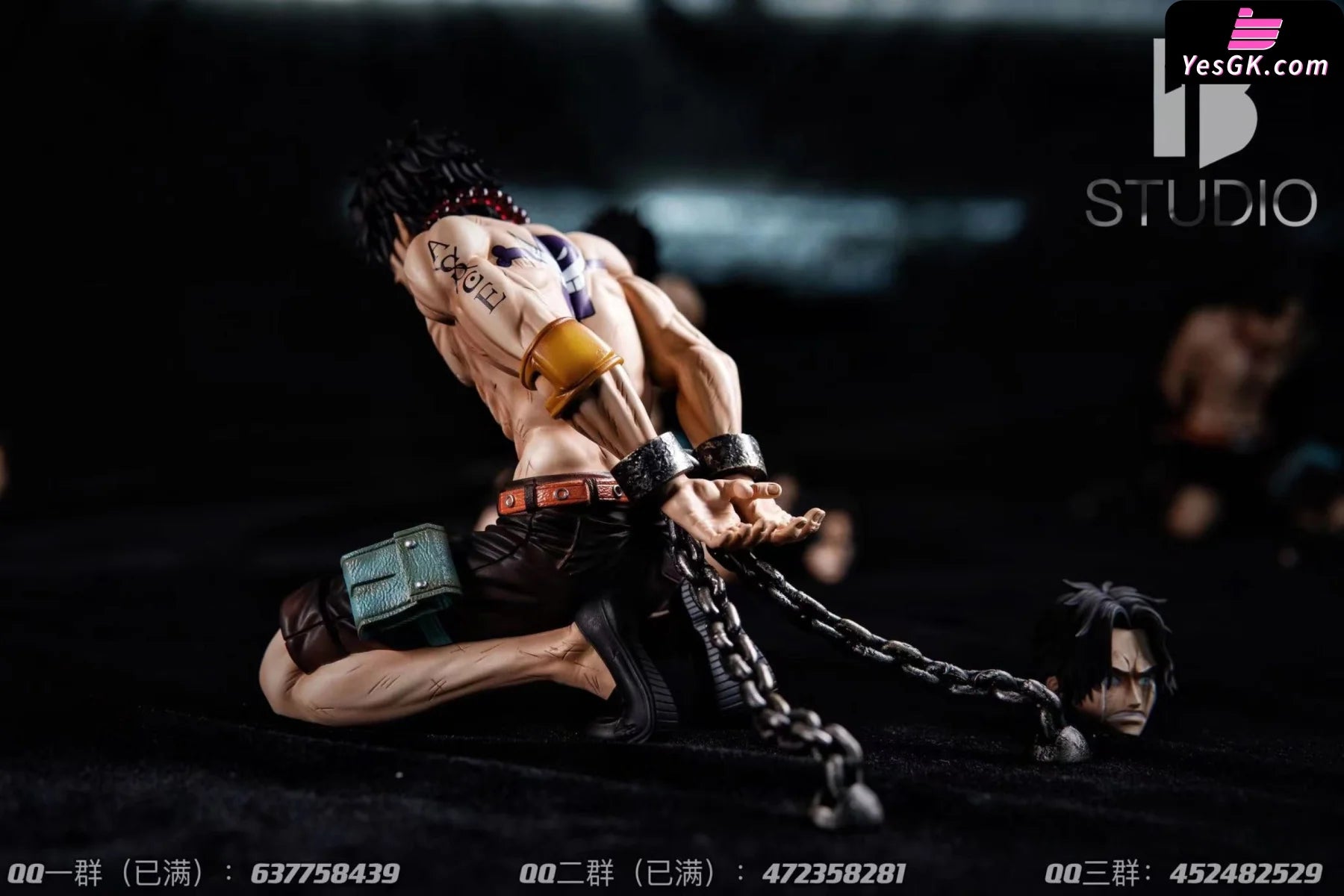 One Piece Marineford Arc Portgas D Ace Statue BT Studio [In