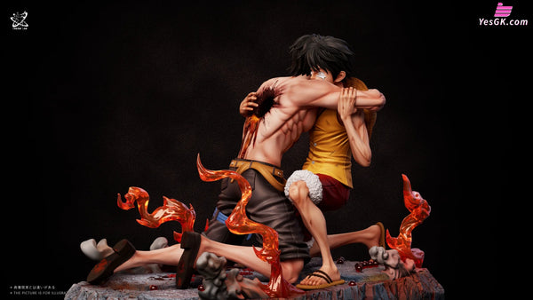 One Piece Memorable Scenes Series #6 Ace and Luffy’s farewell at Marineford GK Statue - Dream Lab Studio [Pre-Order]
