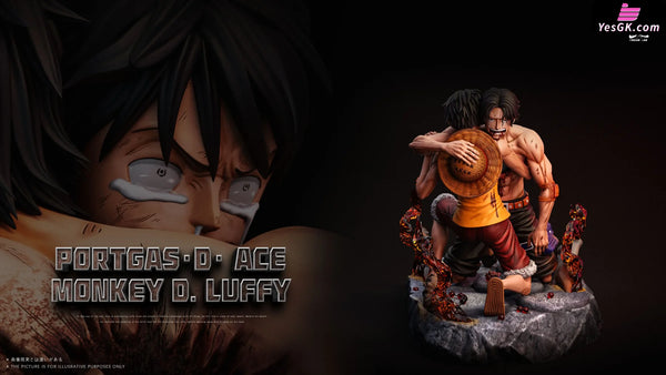 One Piece Memorable Scenes Series #6 Ace and Luffy’s farewell at Marineford GK Statue - Dream Lab Studio [Pre-Order]
