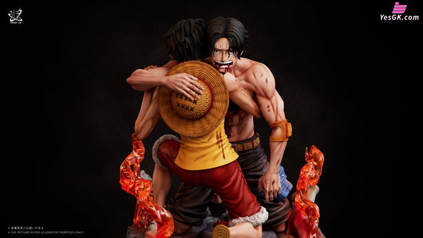 One Piece Memorable Scenes Series #6 Ace and Luffy’s farewell at Marineford GK Statue - Dream Lab Studio [Pre-Order]