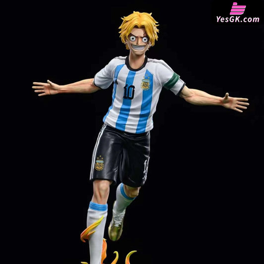 One Piece Messi Sabo From Straw Hat Three Brothers World Cup Chapter Resin Statue - M.h.t Studio