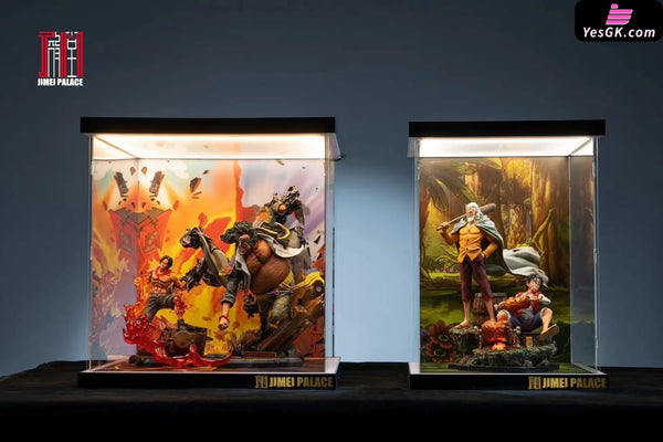 One Piece Monkey D. Luffy & Silvers Rayleigh (Licensed) Resin Statue - Jimei Palace Studio