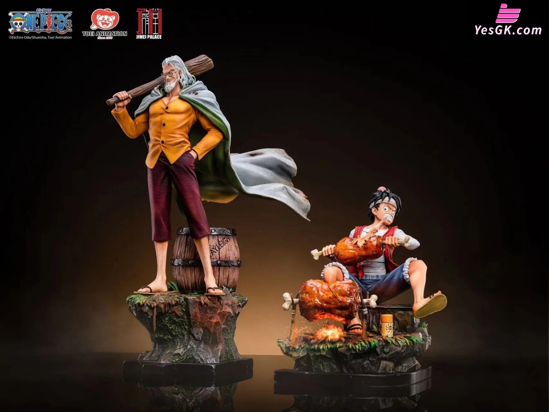 One Piece Monkey D. Luffy & Silvers Rayleigh (Licensed) Resin Statue - Jimei Palace Studio