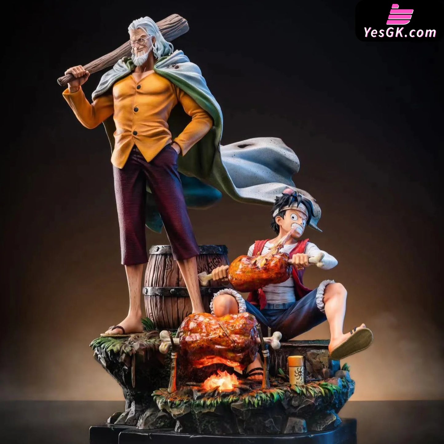 One Piece Monkey D. Luffy & Silvers Rayleigh (Licensed) Resin Statue - Jimei Palace Studio