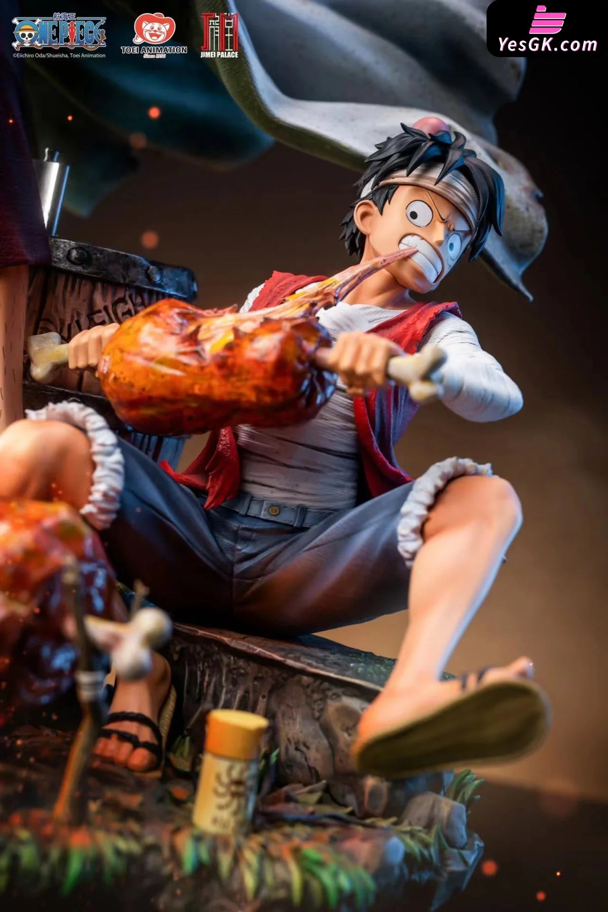 One Piece Monkey D. Luffy & Silvers Rayleigh (Licensed) Resin Statue - Jimei Palace Studio