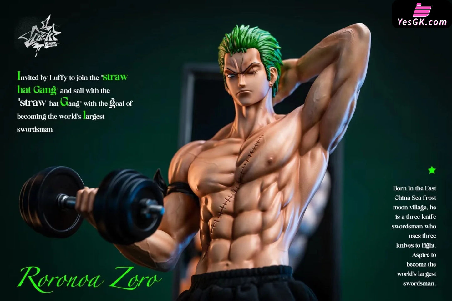 One Piece Muscle Roronoa Zoro Resin Statue - Dick Studio [Pre-Order]