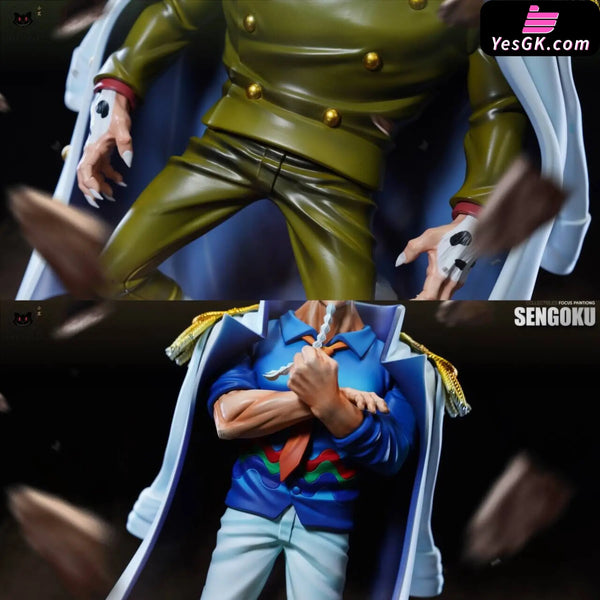 One Piece Navy Series Dalmatian & Sengoku 2.0 GK Statue - Black Studio [Pre-Order Closed] - One Piece