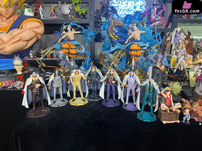 One Piece Navy Series Onigumo & Yamakaji & Stainless & Momonga & Strawberry & Doberman & Shu GK Statue - Tian Xie She