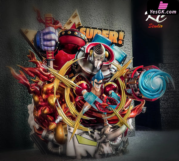 One Piece No.8 Franky WCF GK Statue - KC Studio [In-Stock] - Full Payment / High-end Franky Electroplating - One Piece