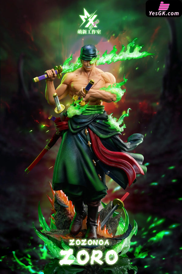One Piece Onigashima Roronoa Zoro Resin Statue - Mengxin Studio [Pre-Order] Deposit / Fluorescent