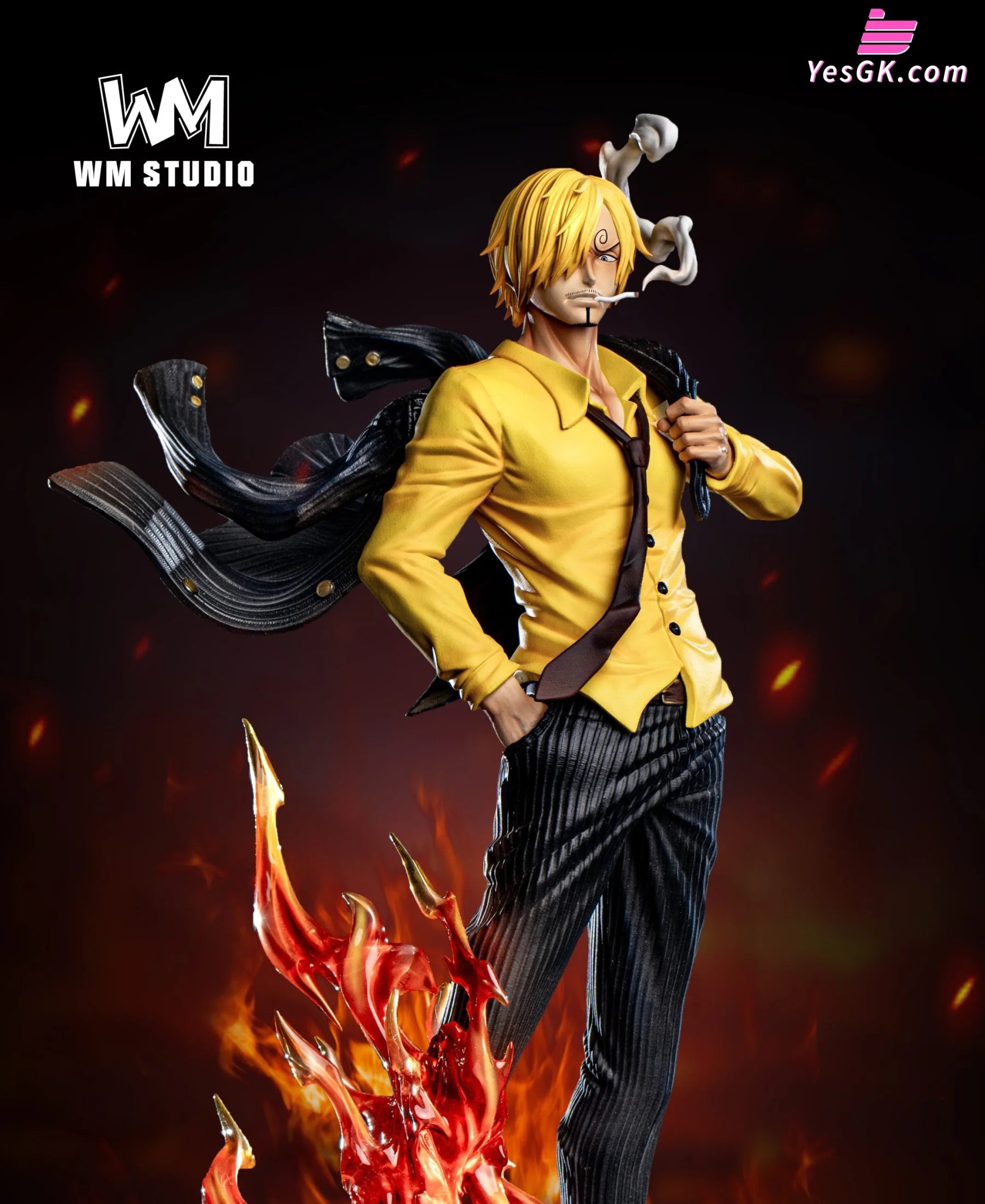 One Piece Pop Diable Jambe Sanji Resin Statue - Wm Studio [Pre-Order] Deposit / Yellow