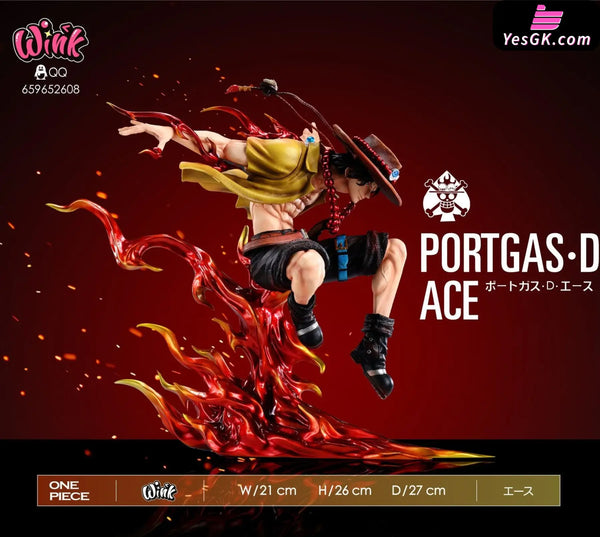 One Piece Pop Scale#5 Ace Statue - Wink Studio [Pre - Order]