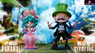 One Piece Pop series Red Hair Pirates Pururu & Gerotini GK Statue - Black Studio [Pre-Order] One Piece