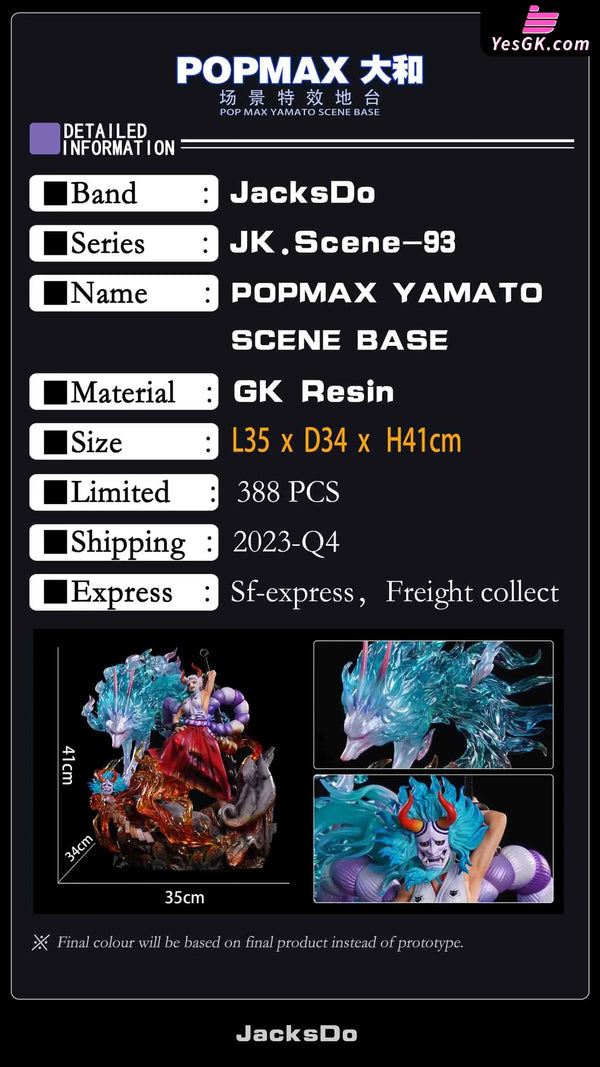 One Piece Popmax Yamato Scene Special Effects Stand Resin Statue - Jacksdo Studio [Pre-Order]