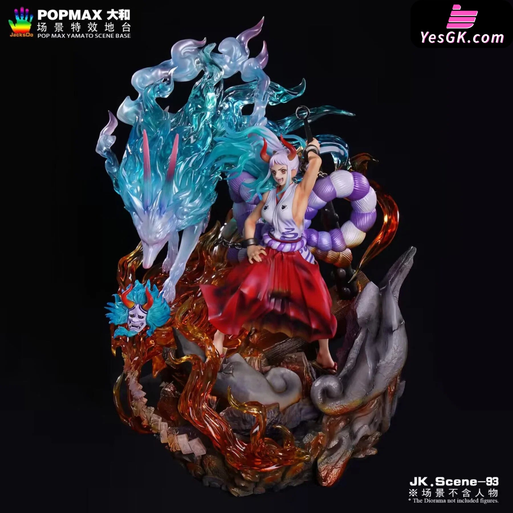 One Piece POPMAX Yamato scene special effects stand Resin Statue 