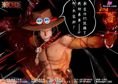 One Piece Portgas D Ace 1/6 GK Statue - Monkey.D Studio [In-Stock] - Full Payment - One Piece