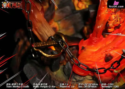One Piece Portgas D Ace 1/6 GK Statue - Monkey.D Studio [In-Stock] - Full Payment - One Piece