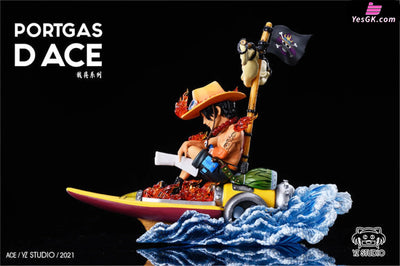One Piece Portgas D Ace And Striker Resin Statue - Yz Studio [Pre-Order Closed] Full Payment