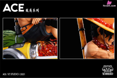 One Piece Portgas D Ace And Striker Resin Statue - Yz Studio [Pre-Order Closed]