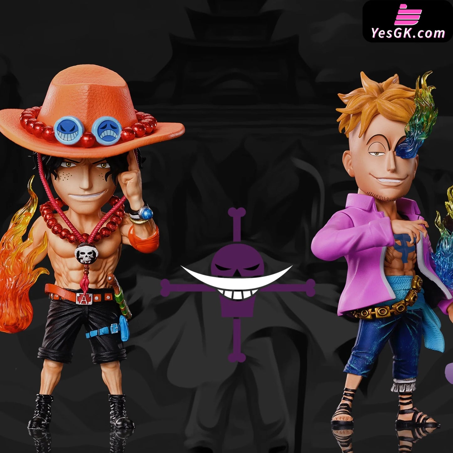 One Piece Portgas D. Ace & Marco Statue - M4 Studio [Pre-Order]