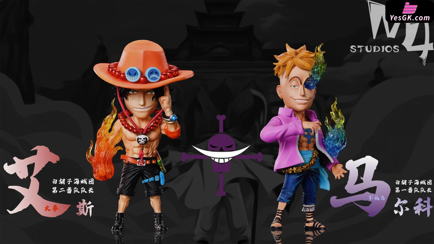 One Piece Portgas D. Ace & Marco Statue - M4 Studio [Pre-Order]