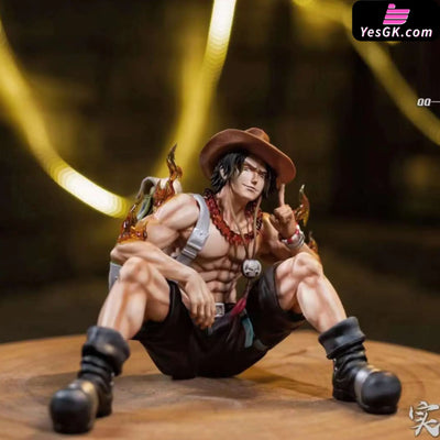 One Piece Portgas D. Ace Seated Statue - BT Studio [In-Stock] Full Payment One Piece