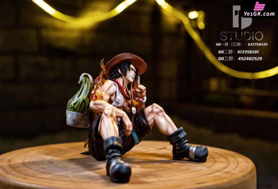 One Piece Portgas D. Ace Seated Statue - Bt Studio [Pre-Order Closed]
