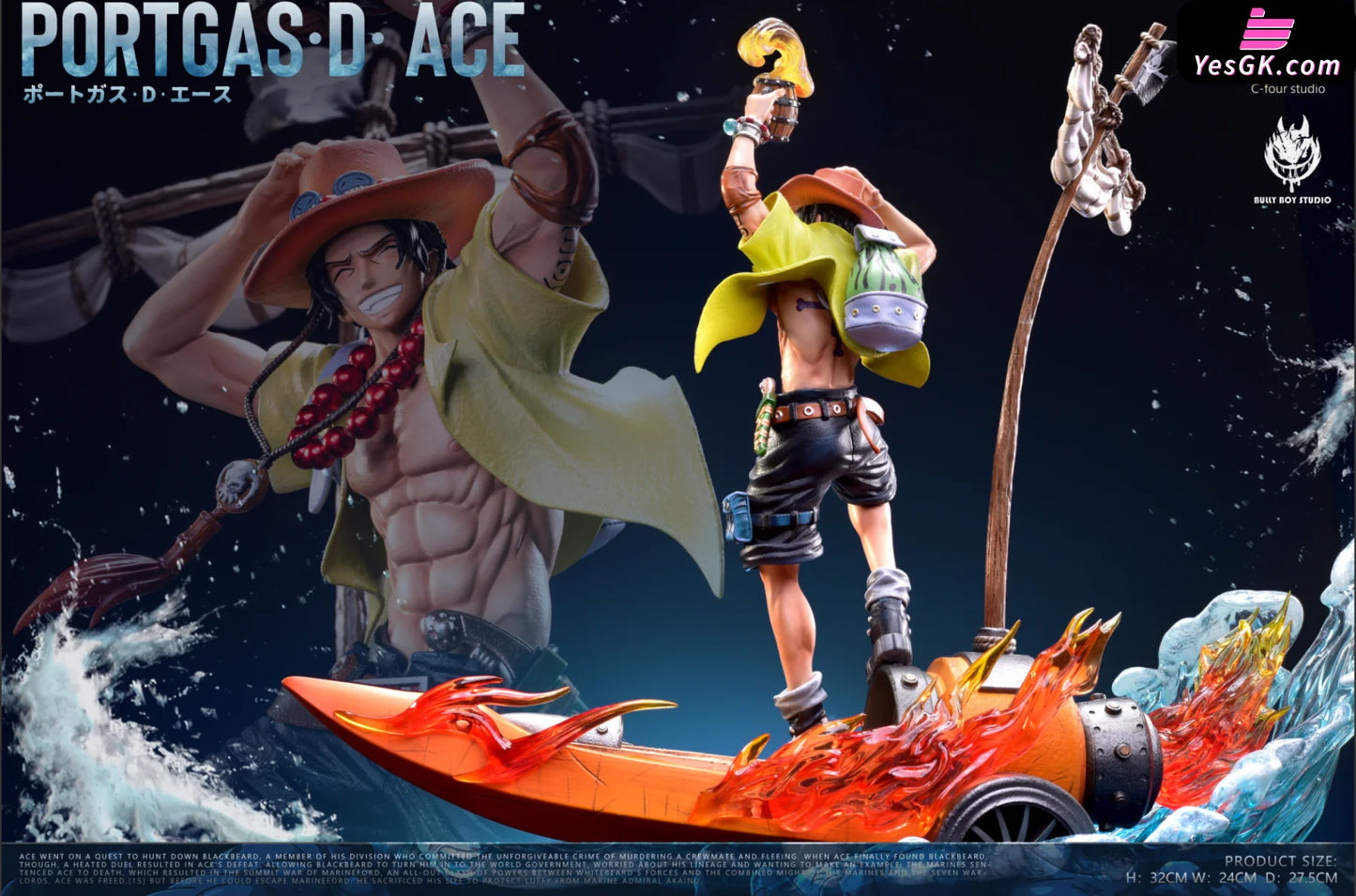 One Piece Portgas·d·ace Statue - Bbs Studio & C4 [Pre-Order]