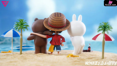 One Piece Q version Luffy & Brown & Cony Peripheral - EVE Studio [Pre-Order] One Piece