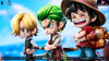 One Piece Q version The Three Strongest Luffy & Zoro & Sanji GK Statue - Big Feeler Studio & XOX Studio [Pre-Order] One