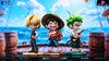 One Piece Q version The Three Strongest Luffy & Zoro & Sanji GK Statue - Big Feeler Studio & XOX Studio [Pre-Order]