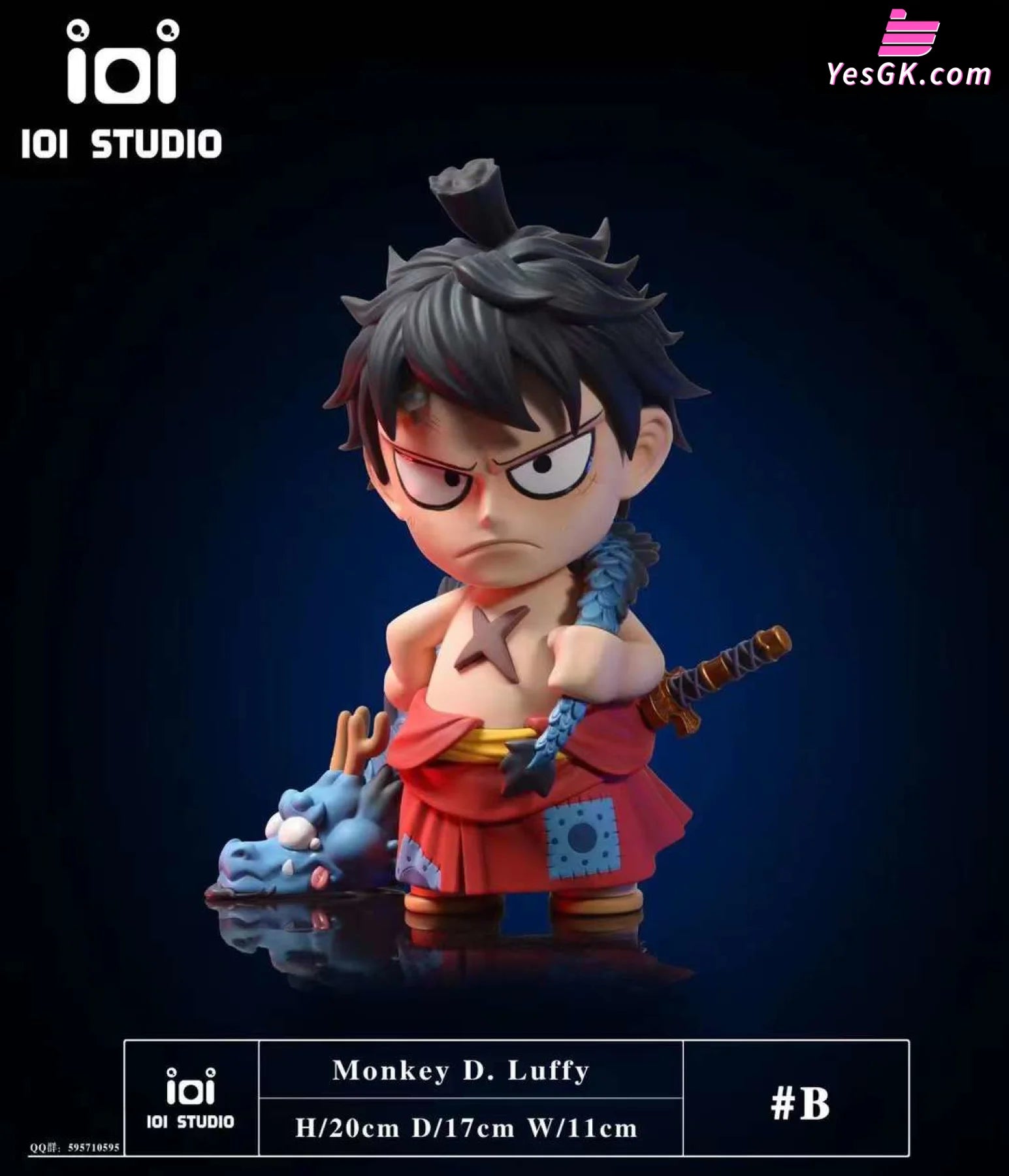 One Piece Q Version Wano Country Series #1-Monkey D. Luffy Resin Statue - Ioi Studio [Pre-Order]