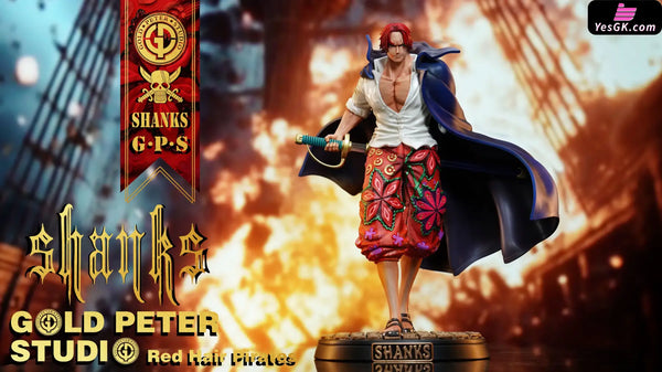 One Piece Red Hair Pirates Shanks Statue - Gold Peter Studio [In-Stock] - Full Payment - One Piece