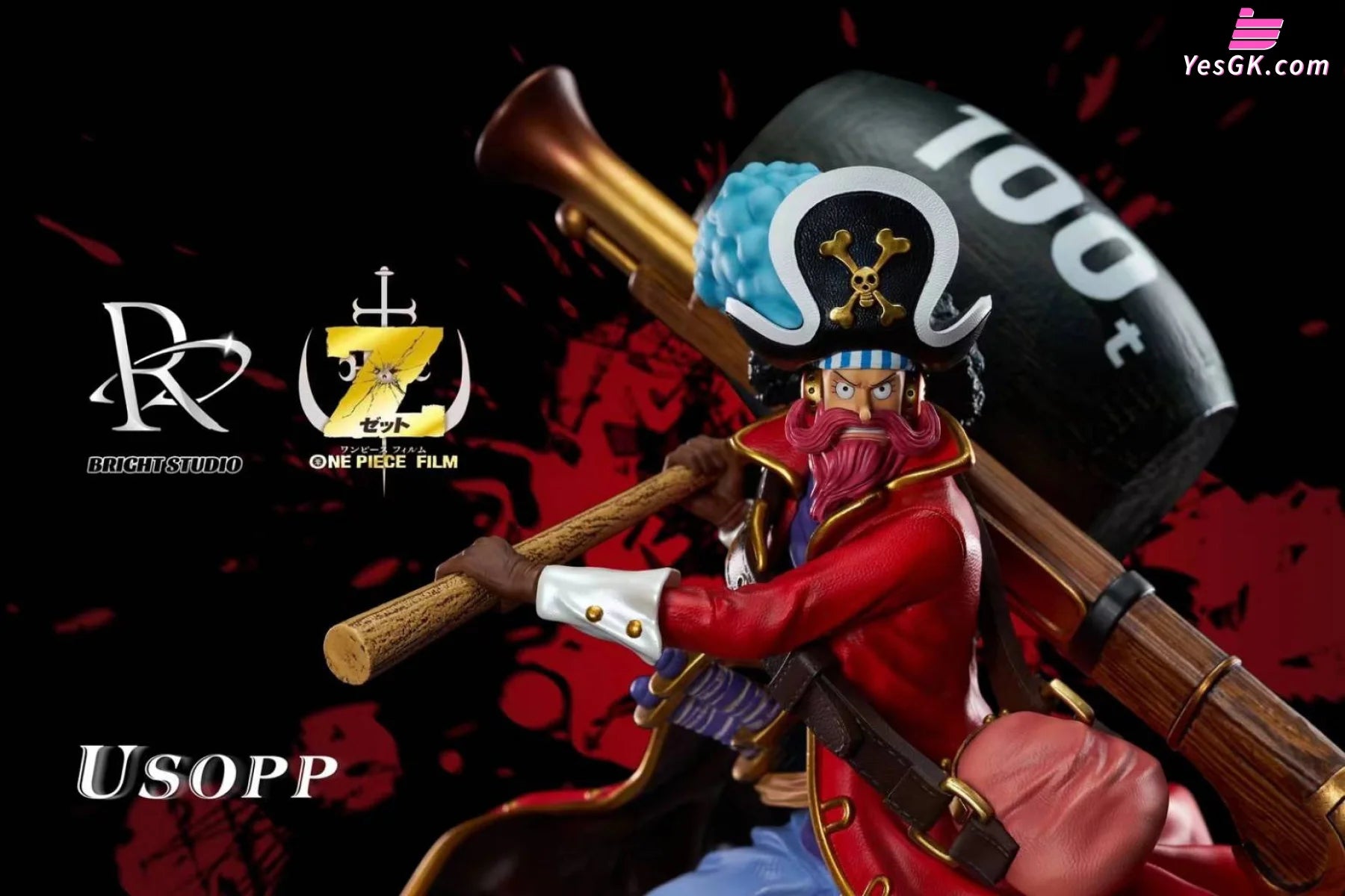 One Piece Red Straw Hats Pirates Usopp GK Statue - BRIGHT Studio