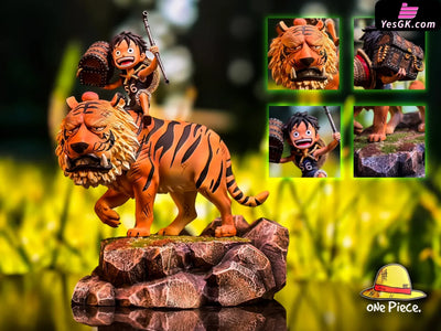 One Piece Riding Tiger & Luffy WCF GK Statue - One Piece Studio [In-Stock] - One Piece