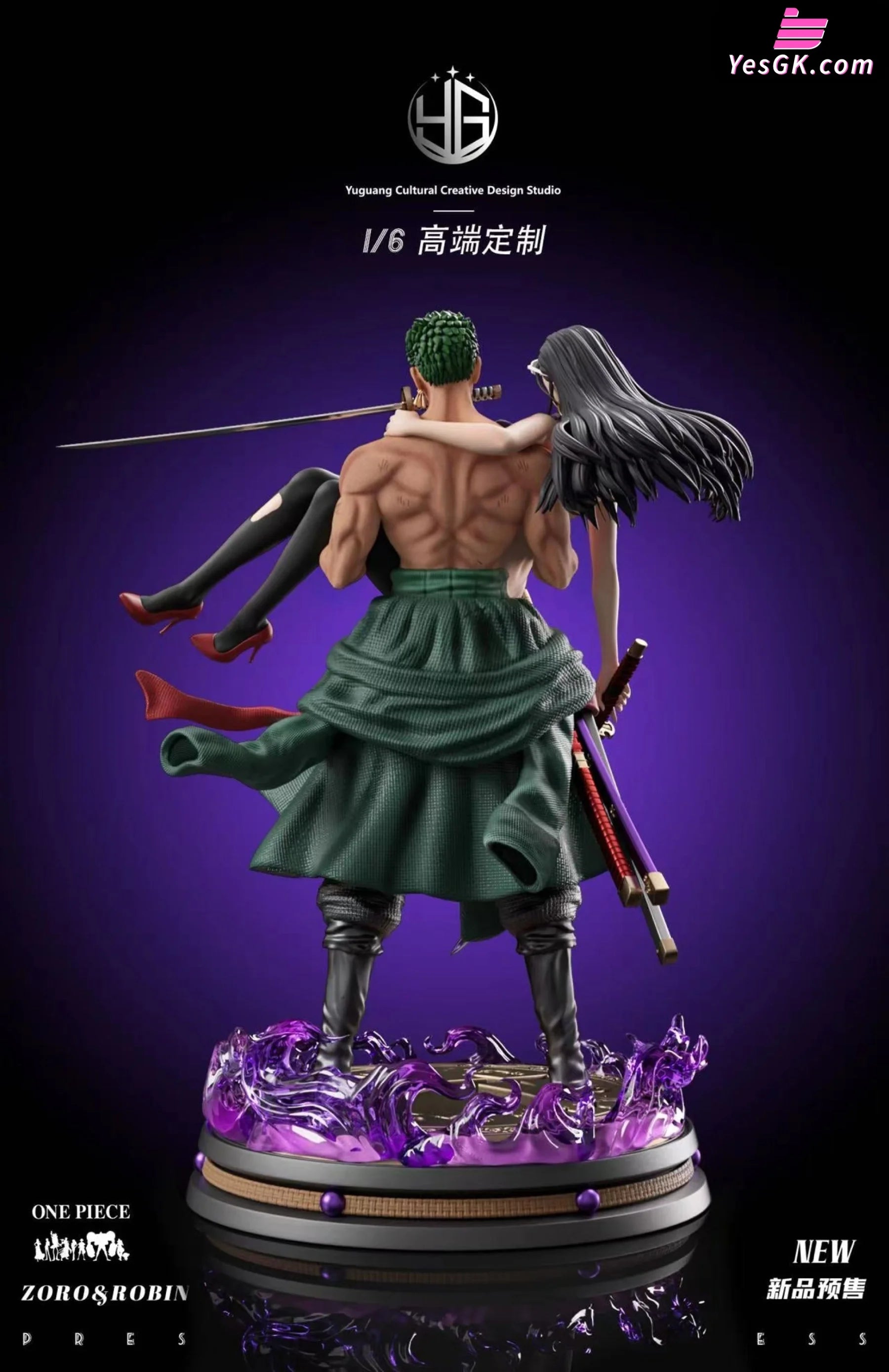 One Piece Roronoa Zoro and Nico Robin Resin Statue Yuguang