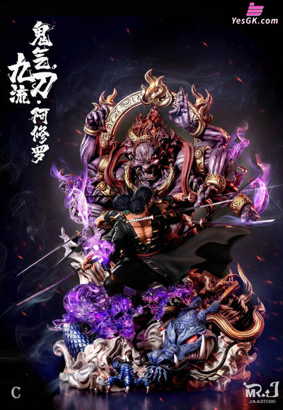 One Piece Roronoa Zoro Kyutoryu Ashura Resin Statue - Mr.j Studio [In Stock]