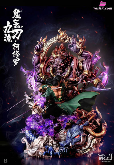 One Piece Roronoa Zoro Kyutoryu Ashura Resin Statue - Mr.j Studio [In Stock]