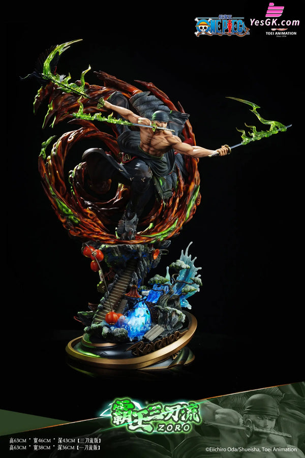 One Piece Roronoa Zoro Overlord Three Sword Style Licensed Statue - Toei Animation & Light Year Studio [In-Stock]
