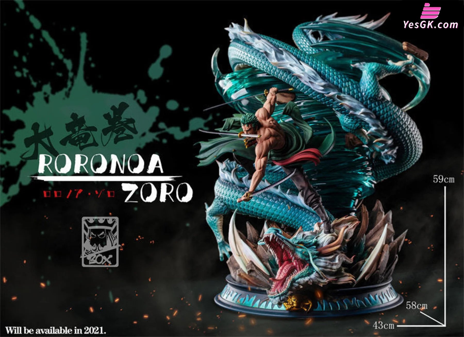 One Piece Roronoa Zoro Resin Statue - Box Studio [Pre-Order Closed] Full Payment