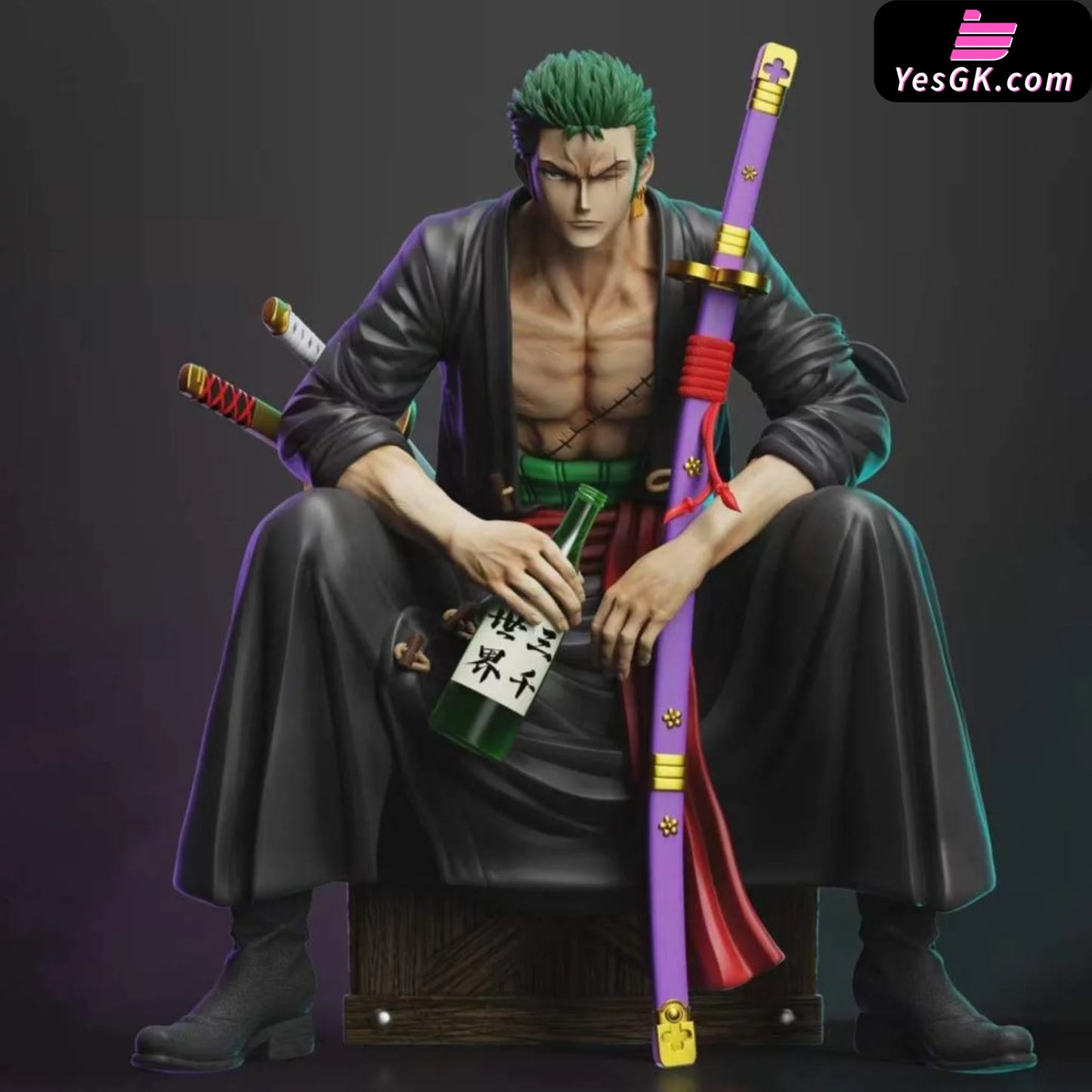 One Piece Roronoa Zoro Series #2 Sitting Statue - Dod & Zoro Studio [Pre-Order]