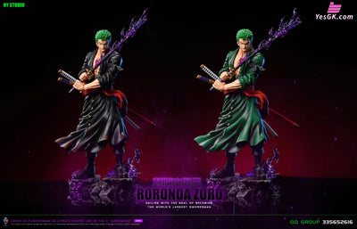One Piece Roronoa Zoro Statue - Ny Studio [Pre-Order] Deposit / Black Version