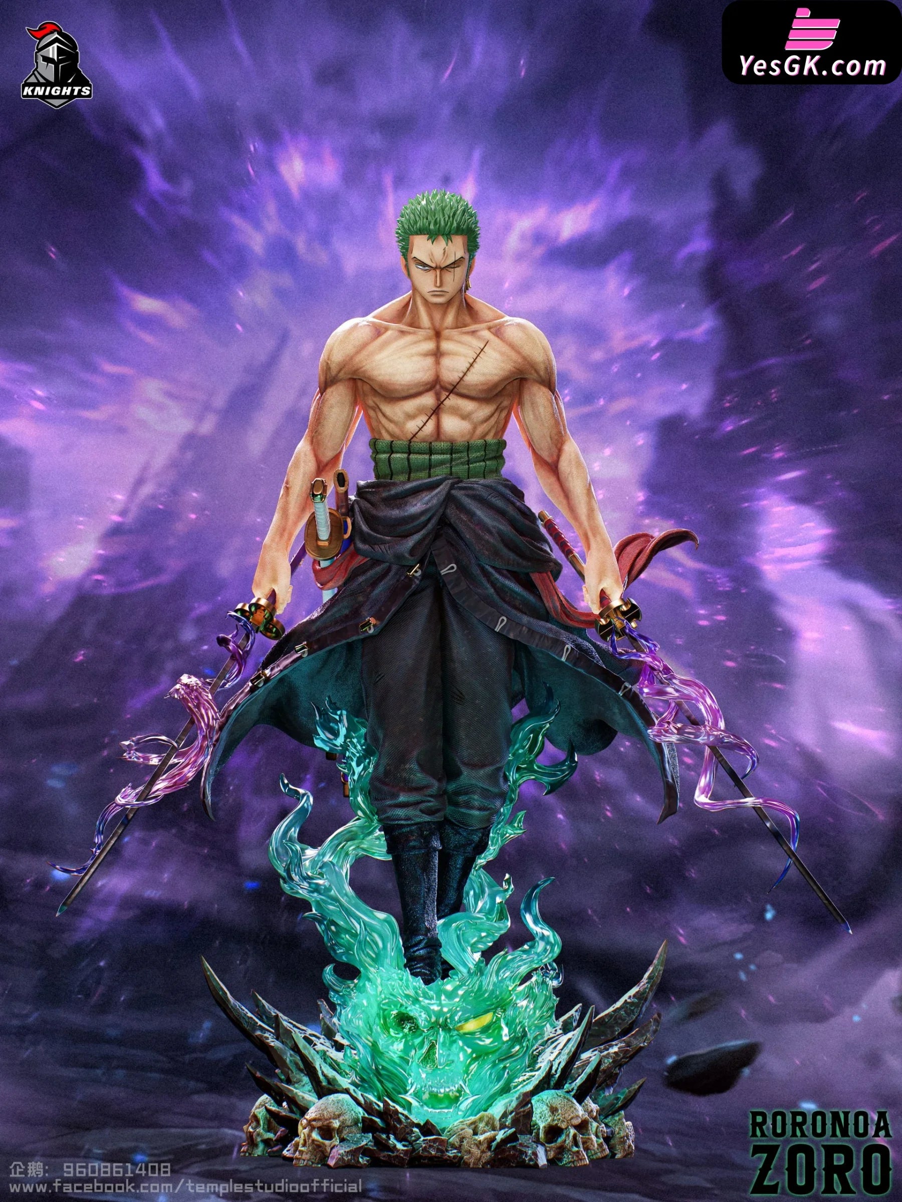 One Piece Roronoa Zoro Statue - Temple Studio & Di Tai She [Pre-Order] Deposit / A2 1/2 Scale