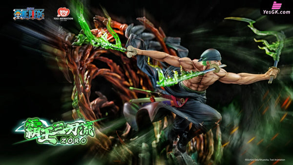 One Piece Roronoa Zoro Three Sword Style Licensed Statue - Toei Animation & Light Year Studio [In-Stock] - Full Payment