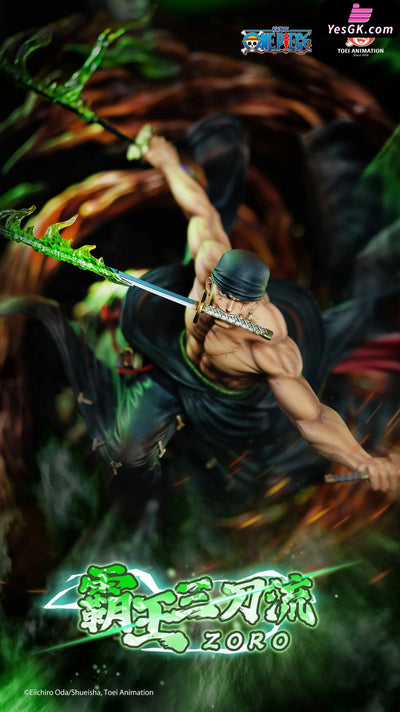 One Piece Roronoa Zoro Three Sword Style Licensed Statue - Toei Animation & Light Year Studio [In-Stock] - Full Payment