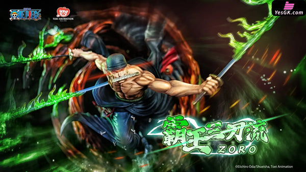 One Piece Roronoa Zoro Three Sword Style Licensed Statue - Toei Animation & Light Year Studio [In-Stock] - Full Payment