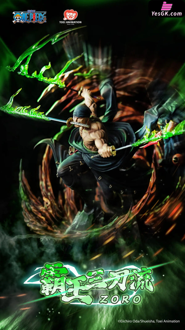 One Piece Roronoa Zoro Three Sword Style Licensed Statue - Toei Animation & Light Year Studio [In-Stock] - Full Payment