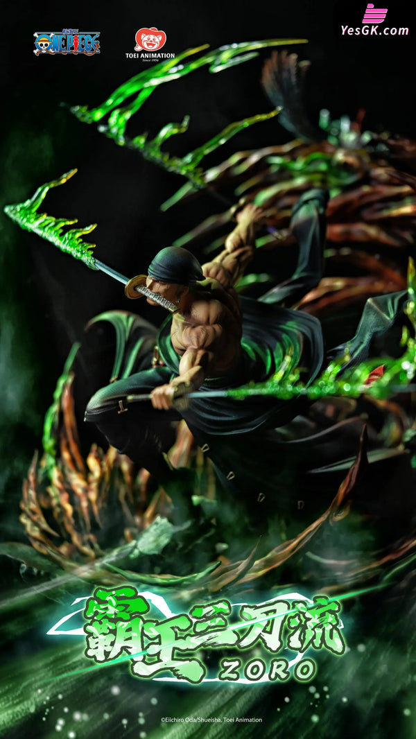 One Piece Roronoa Zoro Three Sword Style Licensed Statue - Toei Animation & Light Year Studio [In-Stock] - Full Payment