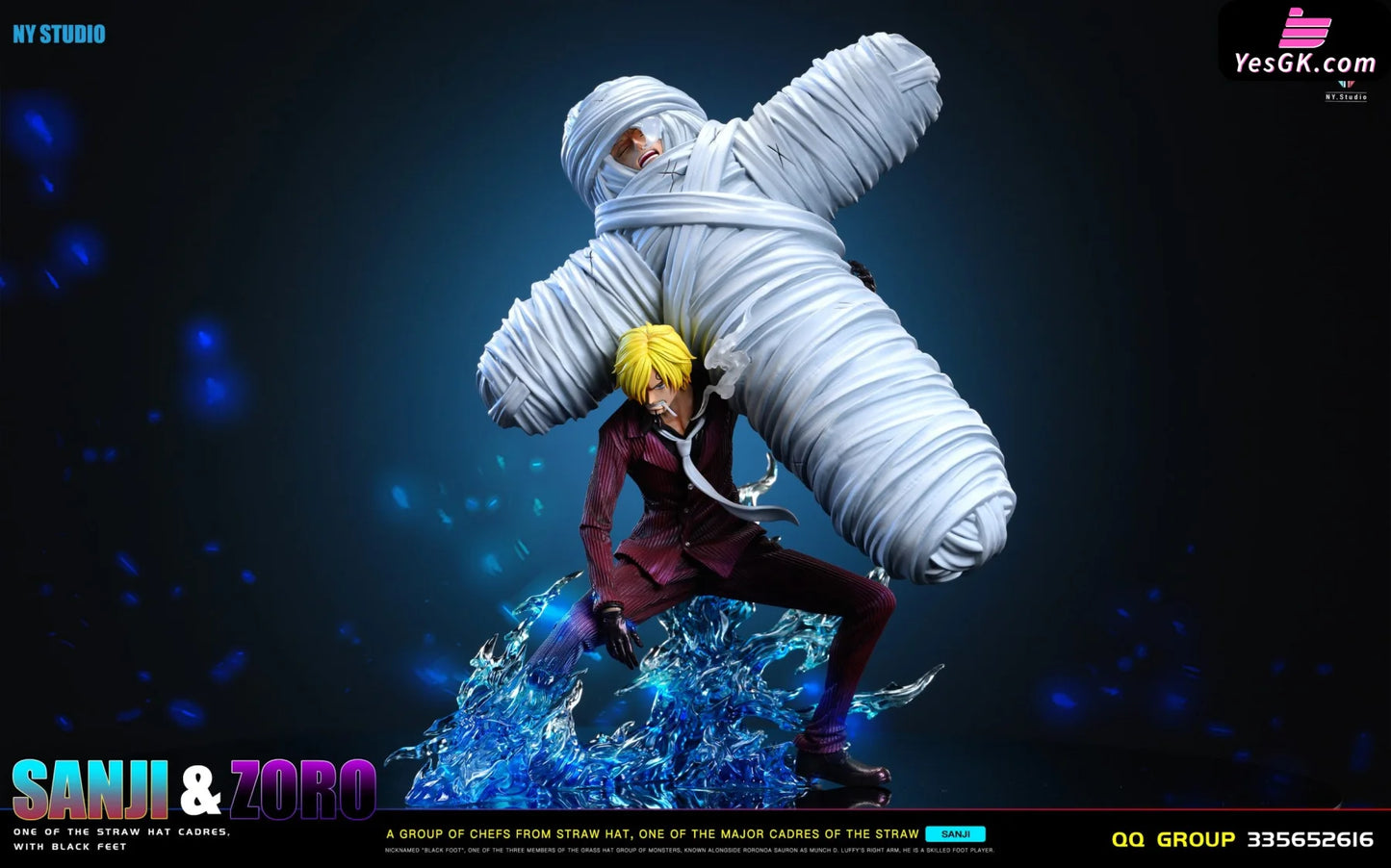 One Piece Sanji Carrying Roronoa Zoro Resin Statue - Ny Studio [Pre-Order]